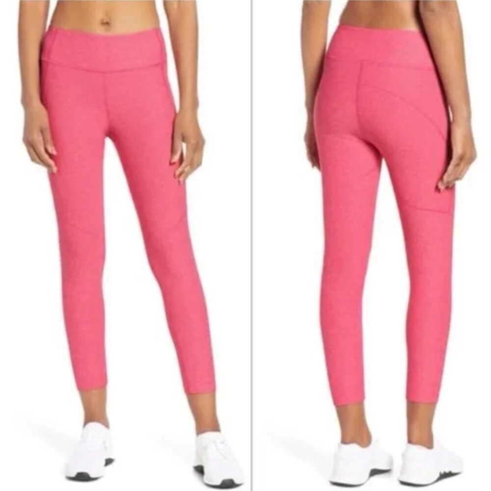 Outdoor Voices 7/8 Pink Sculpt Warm Up Leggings | Size Small